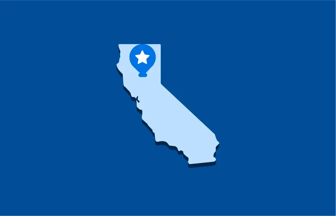 A map illustration pointing out the location of Chico USD