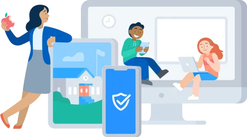 Illustration of Securly's approach to improving classroom focus