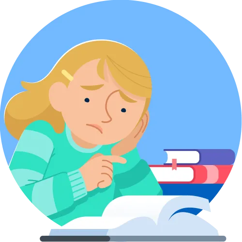 Illustration of a student stressed due to classroom distractions