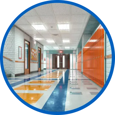 Illustration of a school building