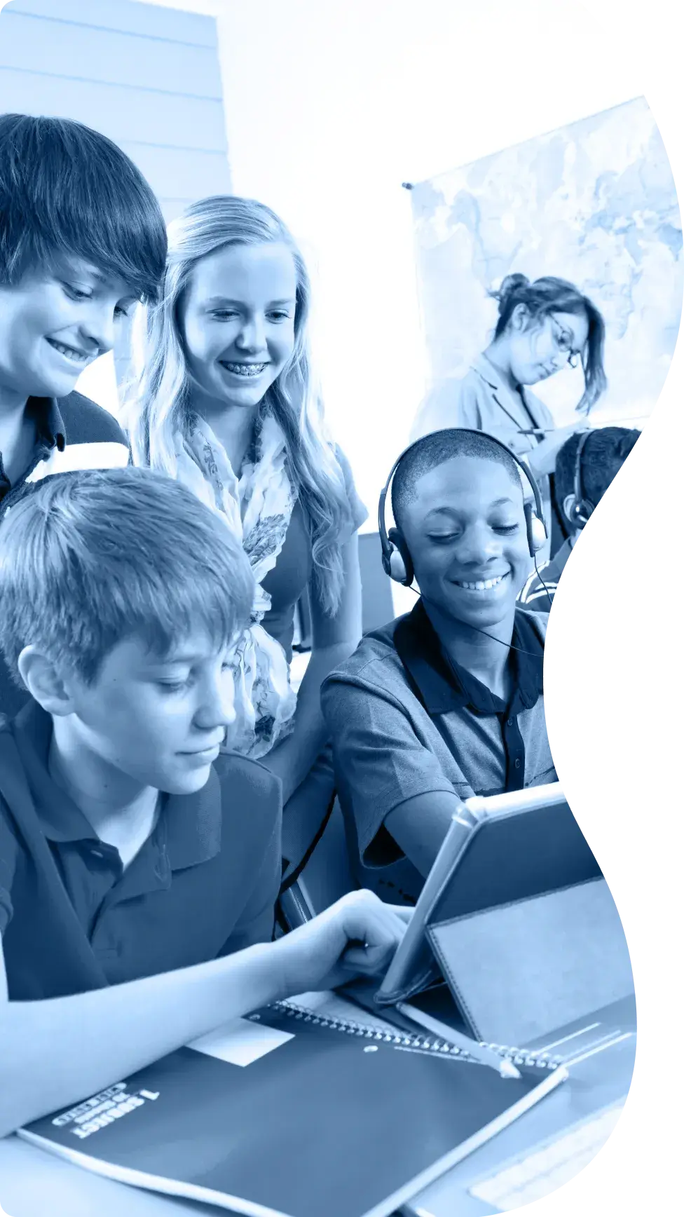 Students smiling and enjoying their time together